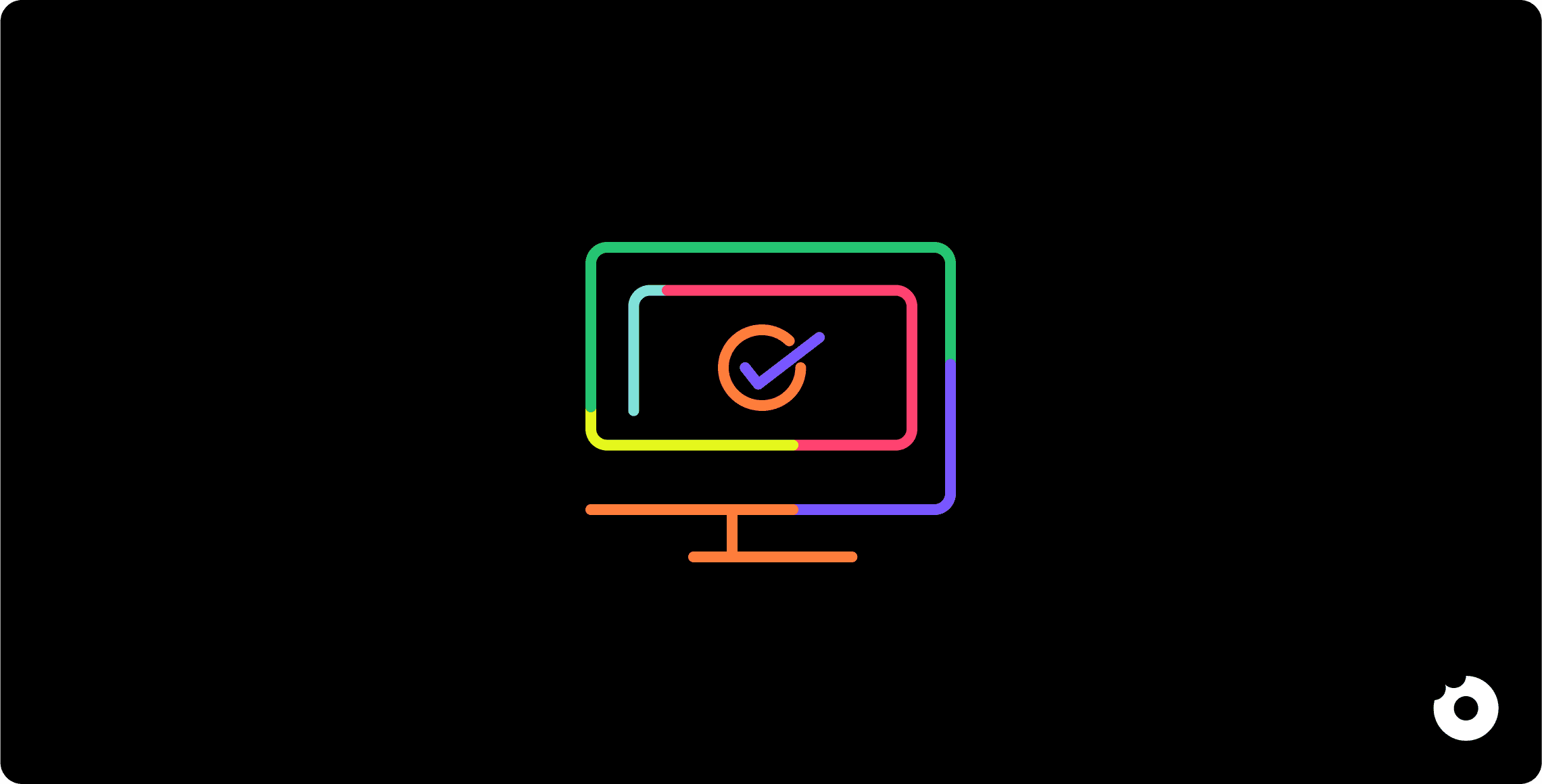 Computer screen with checkmark illustrating evaluation of whether the SaaS model fits a product