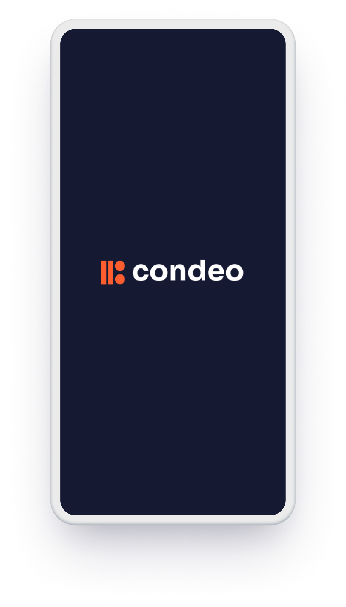 Condeo mobile splash screen with logo