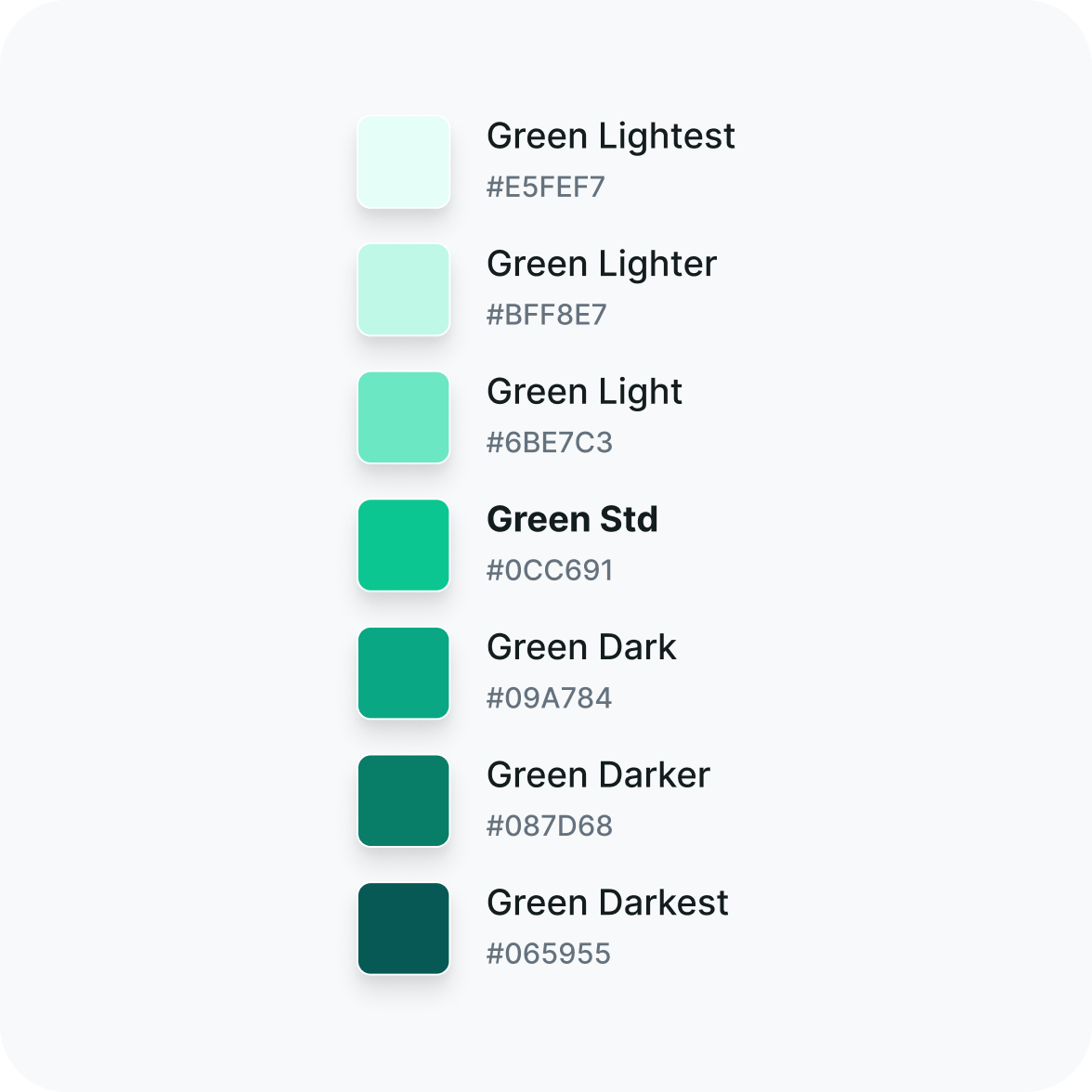 Up2You color scale definitions