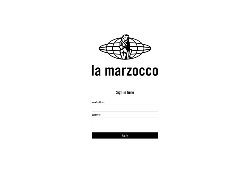 La Marzocco aftersales advisor interface — ticket list view