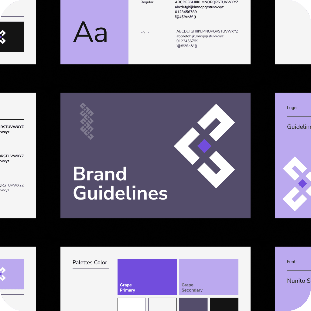 A brand guideline book
