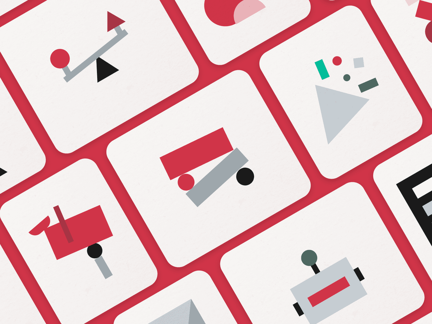 A collection of illustrations for a madtech SaaS app