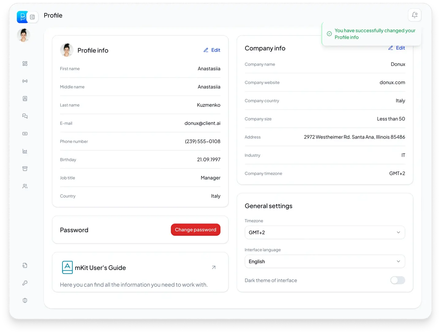Blue.ai redesigned dashboard