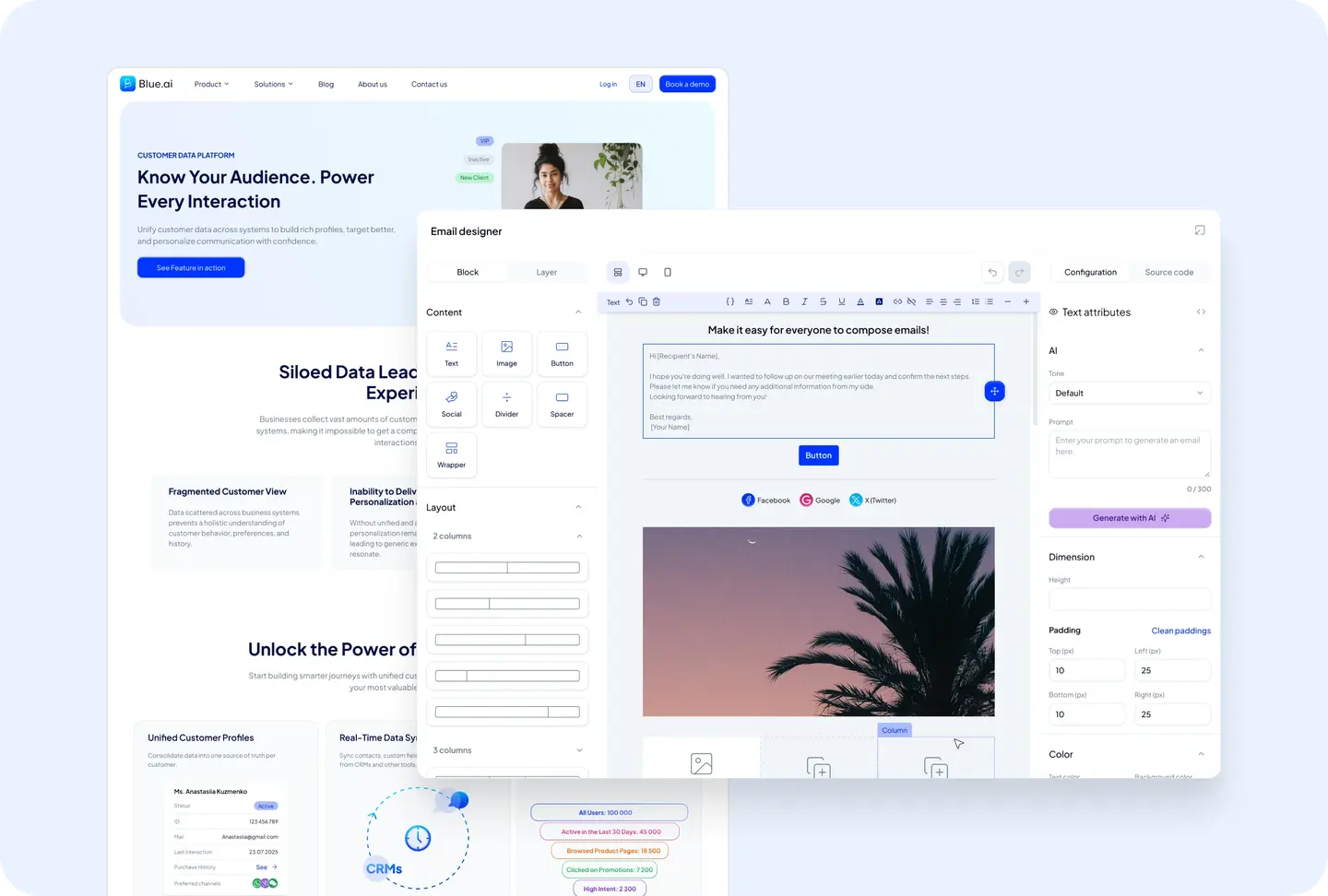 Blue.ai project goals