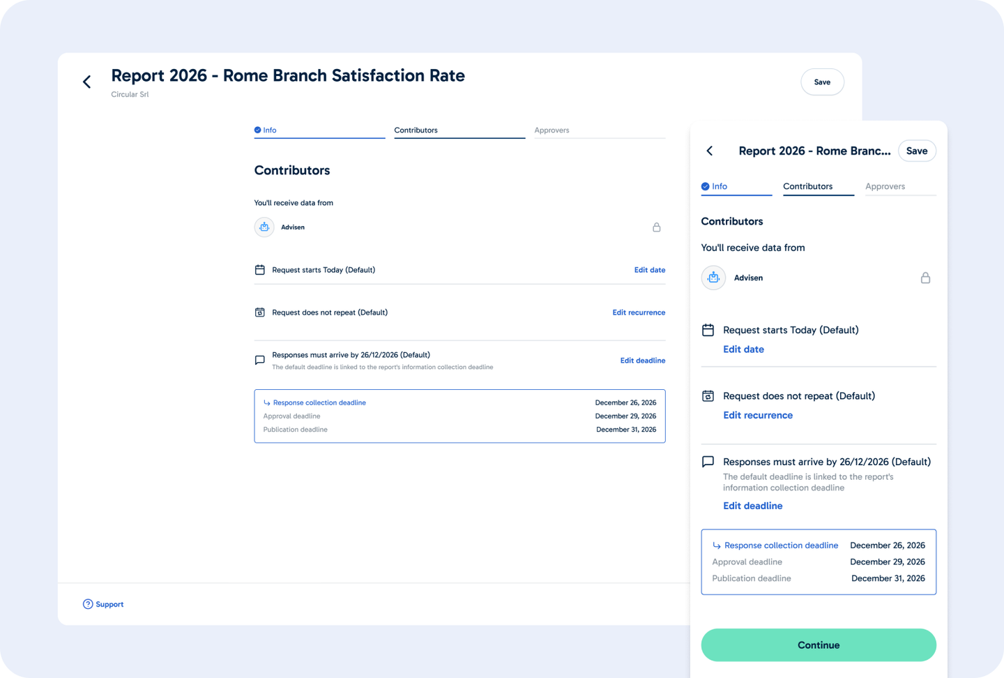 ESGMax contributors step with deadlines on desktop and mobile
