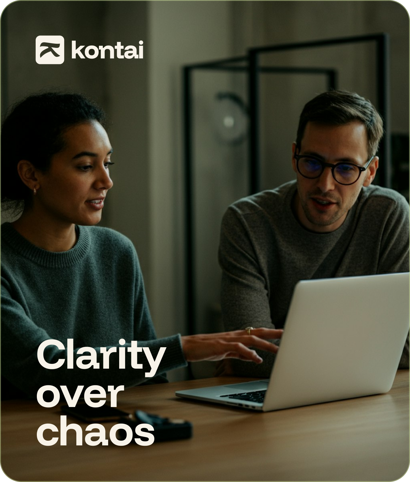 Kontai team working on the product