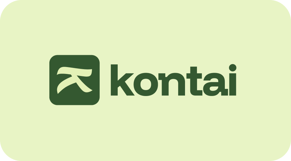Kontai logo and brand identity