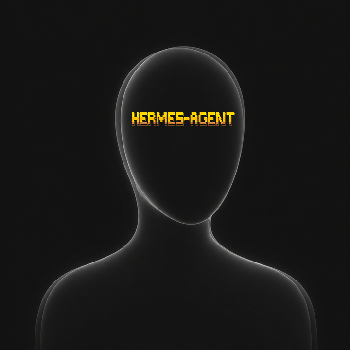 Hermes, a softly glowing silhouette with its logo